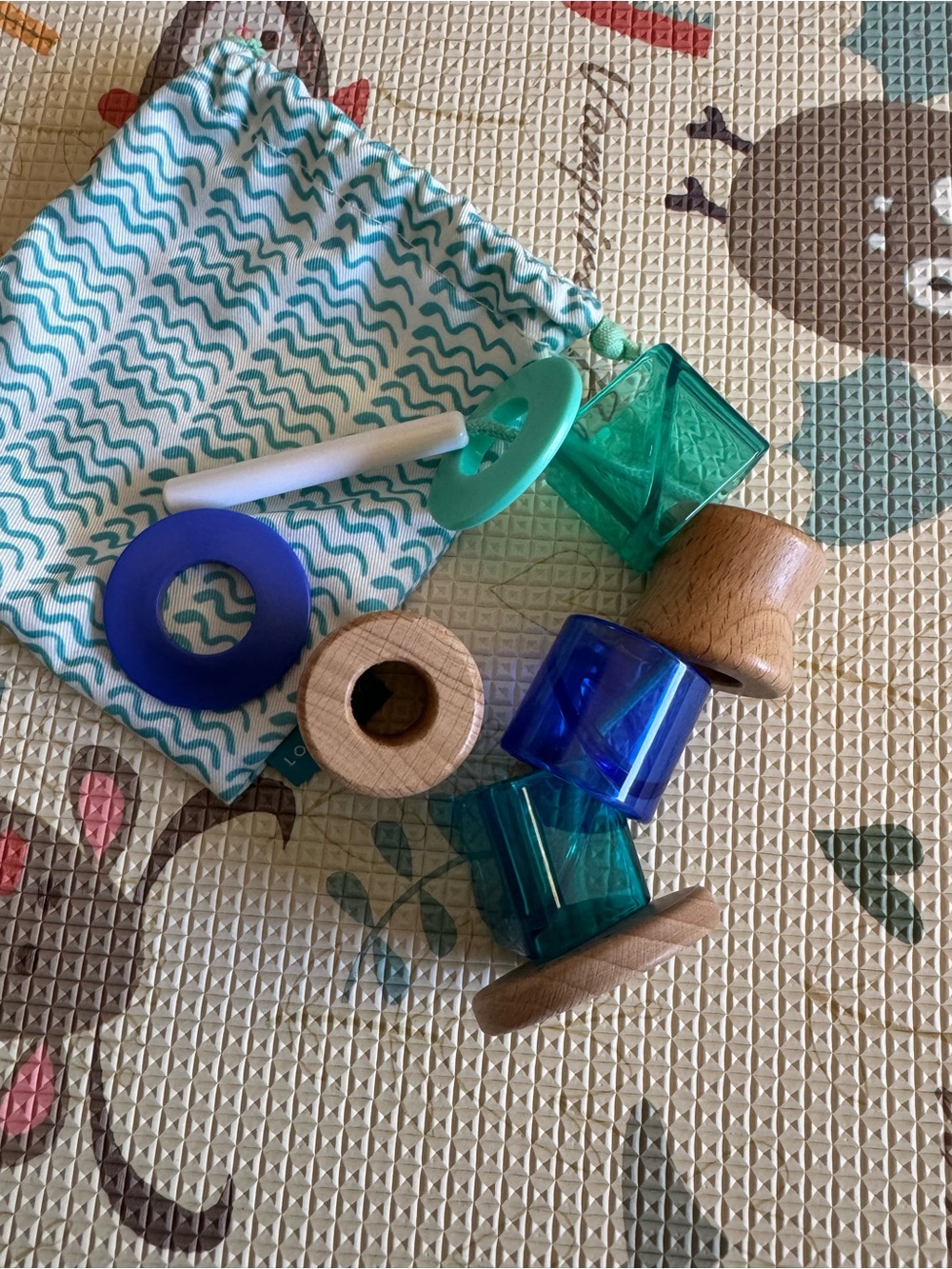 Lovevery Wood & Acrylic Stacking Toy